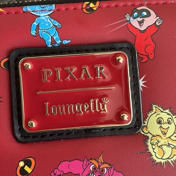 Pixar incredibles Brand new jack jack hard tag red loungefly faux leather wallet - Picture 7 of 14